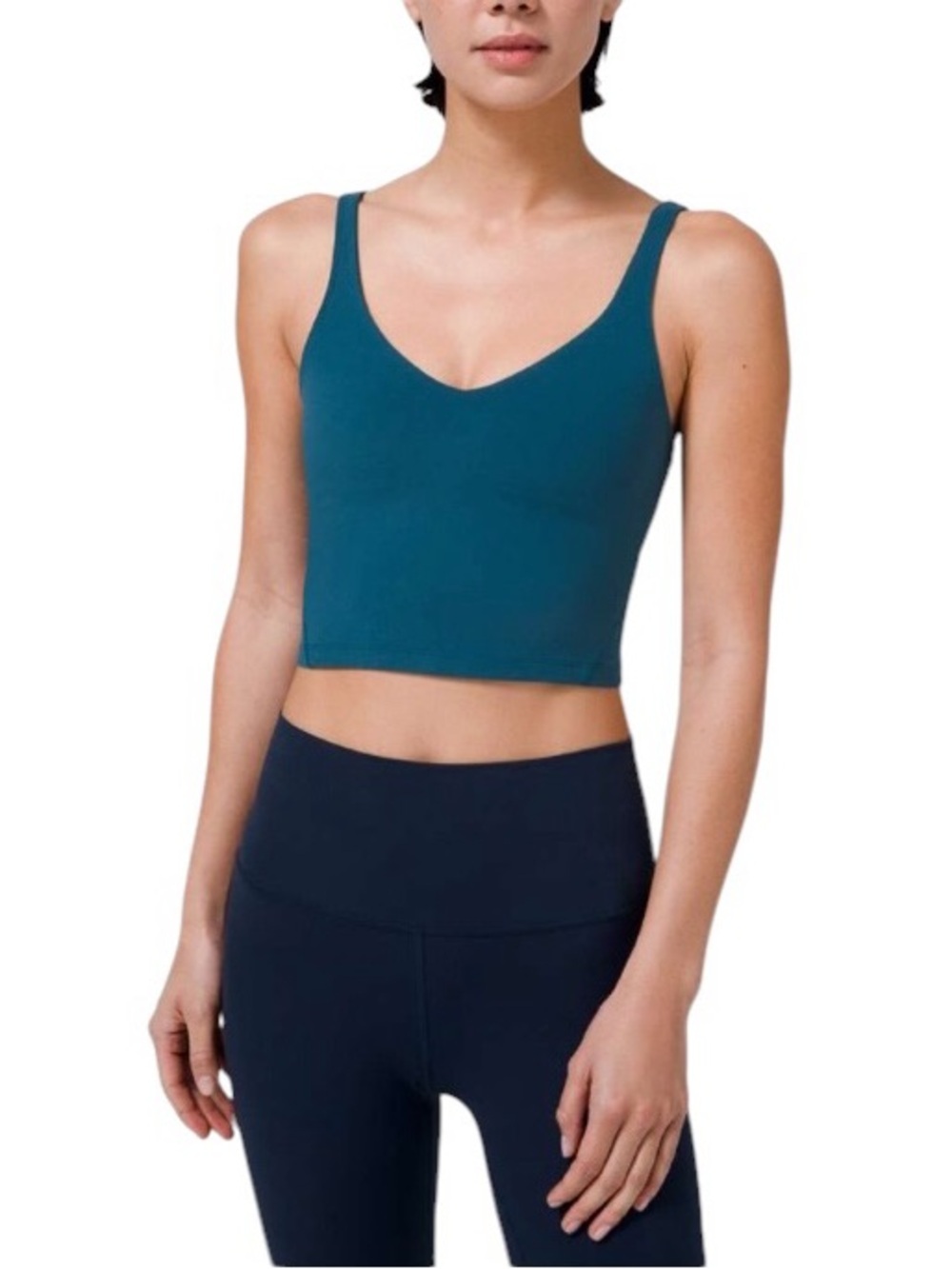 Lululemon Align Cropped Tank Blue Borealis Size 2